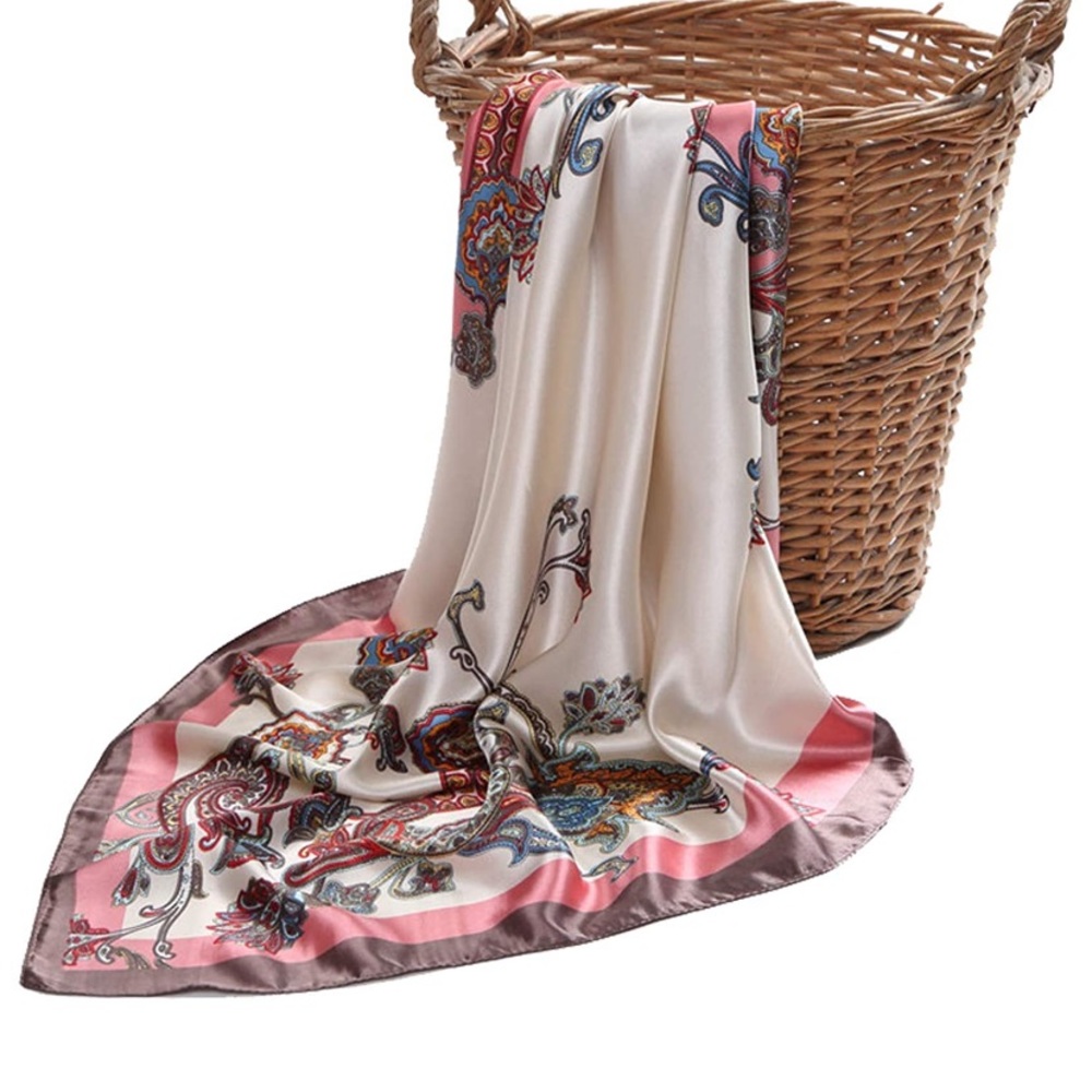 Satin Square Scarves Neck Hair Head Scarf 2 for 30